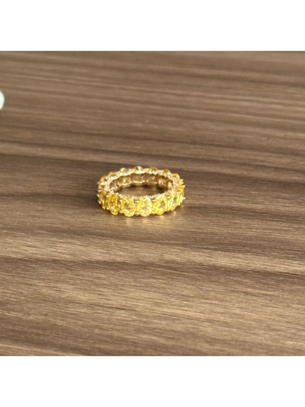 Yellow diamond Ring Q566 - Picture 3 of 4